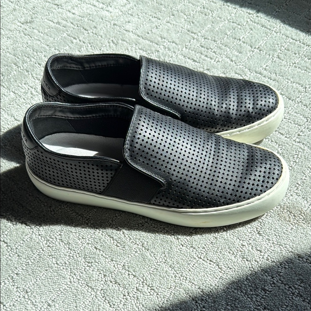 Leather slip on